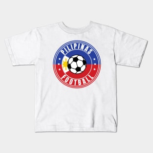 Pilipinas Football Man Kids T-Shirt